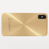 Coques Case-Mate iPhone Aspect métallique en acier inoxydable métallique p (Dos (Horizontal))