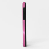 Coques Case-Mate iPhone Aspect métallique en acier inoxydable rose (Dos/Gauche)
