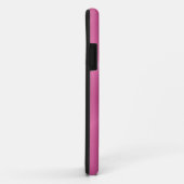 Coques Case-Mate iPhone Aspect métallique en acier inoxydable rose (Dos/Droite)