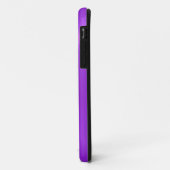 Coques Case-Mate iPhone Aspect métallique en acier inoxydable violet (Dos/Gauche)