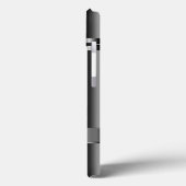 Coques Case-Mate iPhone Aspect Métallique Gris Sombre Et Acier Inoxydable (Verso / Gauche)