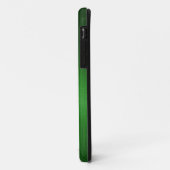 Coques Case-Mate iPhone Aspect-Monogramme en aluminium brossé vert (Dos/Gauche)