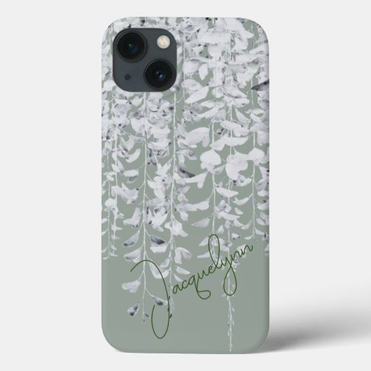 Coques Case-Mate iPhone Assez Doux Argent Suspendu Wisteria (Verso)