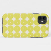 Coques Case-Mate iPhone Assez le jaune entoure les disques texturisés par (Dos (Horizontal))