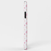 Coques Case-Mate iPhone Assez Pink Fleur de Lis Pattern (Dos/Droite)