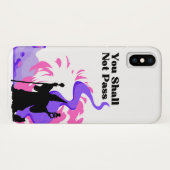 Coques Case-Mate iPhone Assistant à main "Vous ne passerez pas" sur un (Dos (Horizontal))