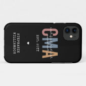 Coques Case-Mate iPhone Assistant Médicale certifié CMA personnalisé (Dos (Horizontal))