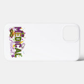 Coques Case-Mate iPhone Assistant Médicale - Mardi Gras (Verso (horizontal))