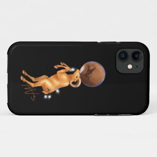 Coques Case-Mate iPhone Astro Aries Mars Zodiac (Dos (Horizontal))