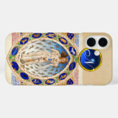 COQUES Case-Mate iPhone ASTROLOGIE ANTIQUE, SIGNES ZODIAQUES MONOGRAMME BL (Verso (horizontal))