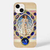 COQUES Case-Mate iPhone ASTROLOGIE ANTIQUE, SIGNES ZODIAQUES MONOGRAMME BL (Verso)