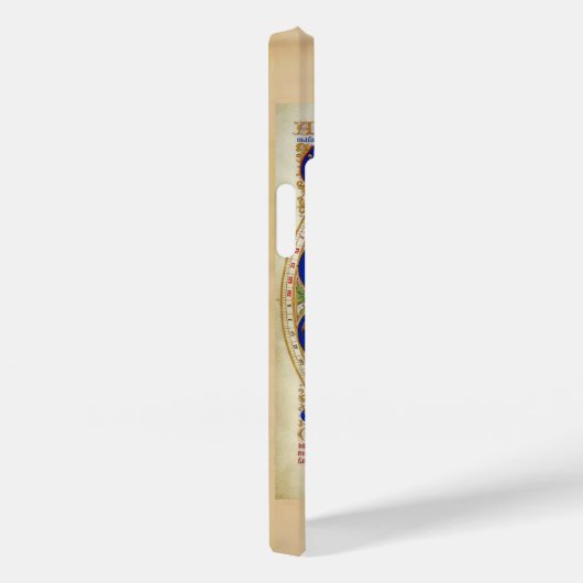 COQUES Case-Mate iPhone ASTROLOGIE ANTIQUE, SIGNES ZODIAQUES MONOGRAMME BL (Verso / Droite)