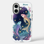 Coques Case-Mate iPhone Astrologie Infused PIces Zodiac AI Conçu (Verso)