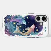 Coques Case-Mate iPhone Astrologie Infused PIces Zodiac AI Conçu (Verso (horizontal))