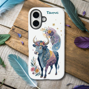 Coques iPhone 16 Astrologie Infused Taurus Zodiac AI conçu iPhone