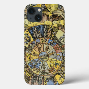 Case-Mate iPhone Case Astrologie vintage, Roue Zodiaque Renaissance, 155