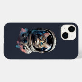 Coques Case-Mate iPhone Astronaut Chat Dans L'Espace Aquarelle Art (Verso (horizontal))
