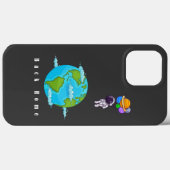 Coques Case-Mate iPhone astronaute avec ballons terre d'atterrissage (Verso (horizontal))