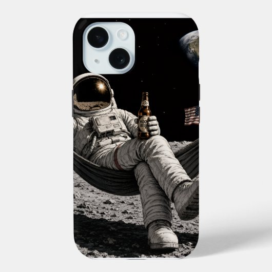 Coques Case-Mate iPhone Astronaute buvant de la bière (Verso)