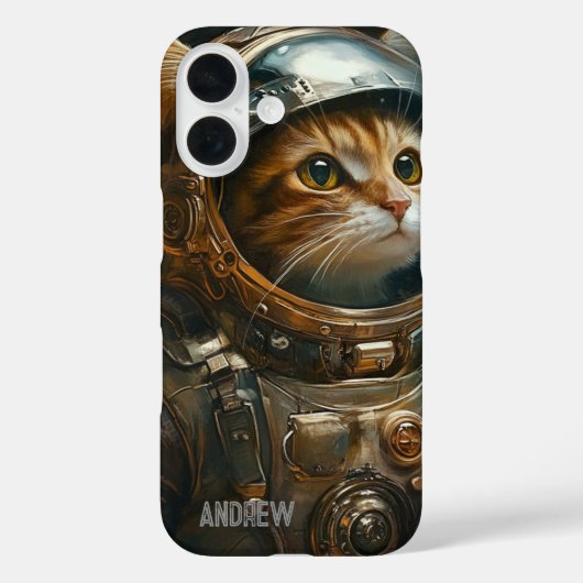 Coques Case-Mate iPhone astronaute de chat Steampunk personnalisé (Verso)