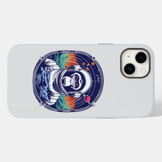 Coques Case-Mate iPhone Astronaute du singe spatial (Verso (horizontal))