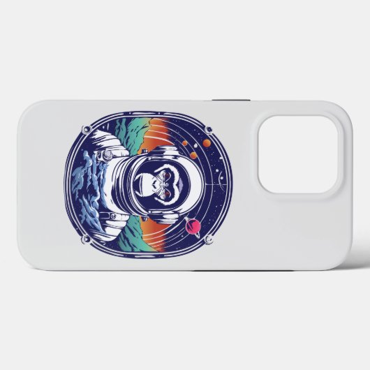 Coques Case-Mate iPhone Astronaute du singe spatial (Verso (horizontal))