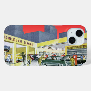 Coque Pour iPhone 15 Atelier de service automobile complet pour voiture