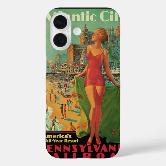 Coques Case-Mate iPhone Atlantic City Resort, Pennsylvania Railroad Travel (Verso)