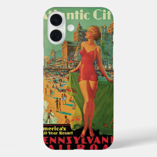 iPhone 16 Plus Case Atlantic City Resort, Pennsylvania Railroad Travel