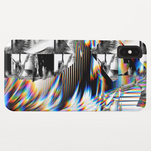 Coques Case-Mate iPhone Attaque arc-en-ciel (Dos (Horizontal))