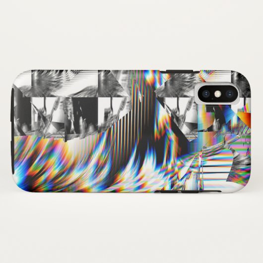 Coques Case-Mate iPhone Attaque arc-en-ciel (Dos (Horizontal))