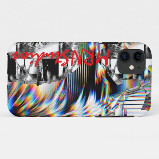 Coques Case-Mate iPhone Attaque arc-en-ciel (Dos (Horizontal))