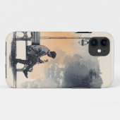 Coques Case-Mate iPhone Attente avec un Rose - Amour non parlé (Dos (Horizontal))