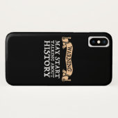 Coques Case-Mate iPhone Attention! Peut-être parler d'histoire amusante (Dos (Horizontal))