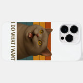 Coques Case-Mate iPhone Attitude de chat rétro (Verso (horizontal))