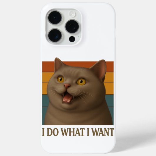 Coques Case-Mate iPhone Attitude de chat rétro (Verso)
