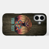 Coques Case-Mate iPhone Attitude de chat Tropical intemporelle (Verso (horizontal))