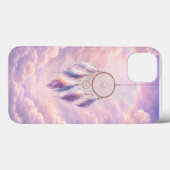Coques Case-Mate iPhone Attrape-rêves avec Plumes et Nuages (Verso (horizontal))