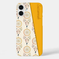 Attrape-rêves Motif Plume Bohème Nom Personnalisé