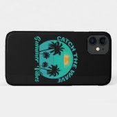 Coques Case-Mate iPhone Attrapez la vague d'été (Dos (Horizontal))
