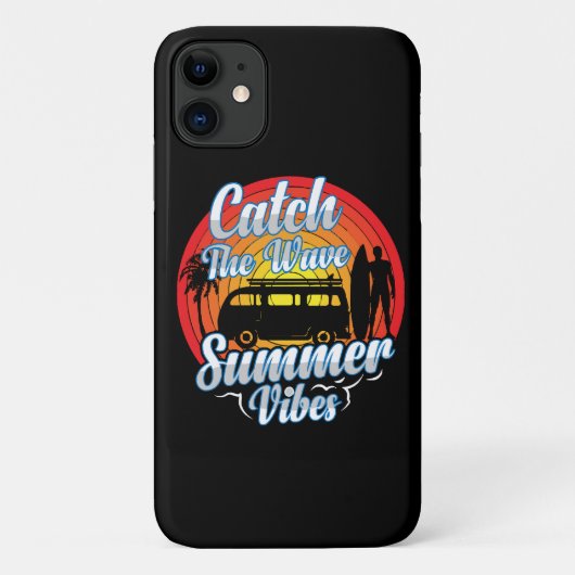 Coques Case-Mate iPhone Attrapez la vague Vibes d'été (Dos)