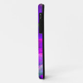 Coques Case-Mate iPhone Au-Dessus Des Nuages Bleu Rose Violet Art Abstrait (Dos/Gauche)