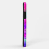 Coques Case-Mate iPhone Au-Dessus Des Nuages Bleu Rose Violet Art Abstrait (Dos/Droite)