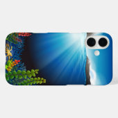 Coques Case-Mate iPhone Au fond de la mer (Verso (horizontal))