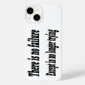 Coques Case-Mate iPhone Aucun Échec Sauf S'Il N'Essaie Pas De Citation Mot (Verso)