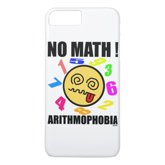 Coques Case-Mate iPhone Aucunes maths ! Arithmophobia (Dos)