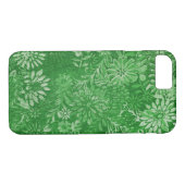 Coques Case-Mate iPhone audacieux design de marguerite verte (Dos (Horizontal))