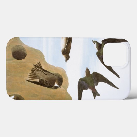 Coques Case-Mate iPhone Audubon : Hirondelles (Verso (horizontal))