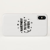Coques Case-Mate iPhone Aujourd'hui je serai une licorne (Dos (Horizontal))