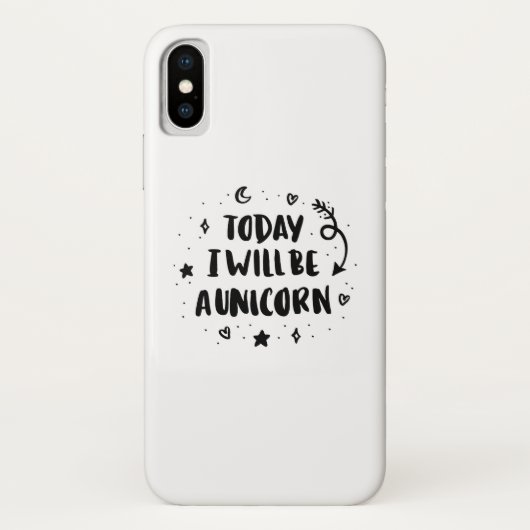 Coques Case-Mate iPhone Aujourd'hui je serai une licorne (Dos)